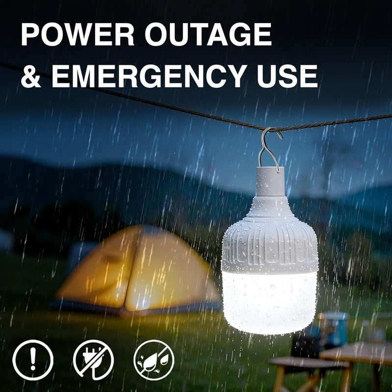 LETOUR Camping Light, Camping Lantern 60W 5000Lumens Camping Lights for Tents 5 Modes 8800mAh LED Tent Light , Hanging Dimmable Portable Tent Lamp for Outdoor Camping, Hiking, Emergency - Image 4