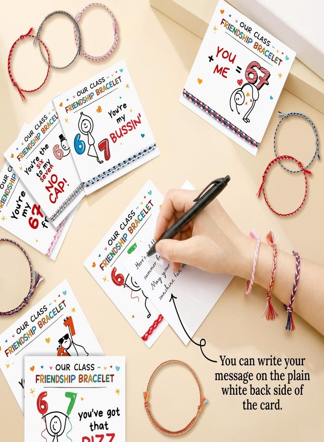 Sensemory Six Seven Friendship Bracelets Bulk for Kids – 24 Sets End of Year Student Gifts from Teacher, Last Day of School Goodbye Gifts, 6 7 Class Graduation Bracelet Set for Kid, Boys & Girls Classroom Exchange 2026 - Image 2