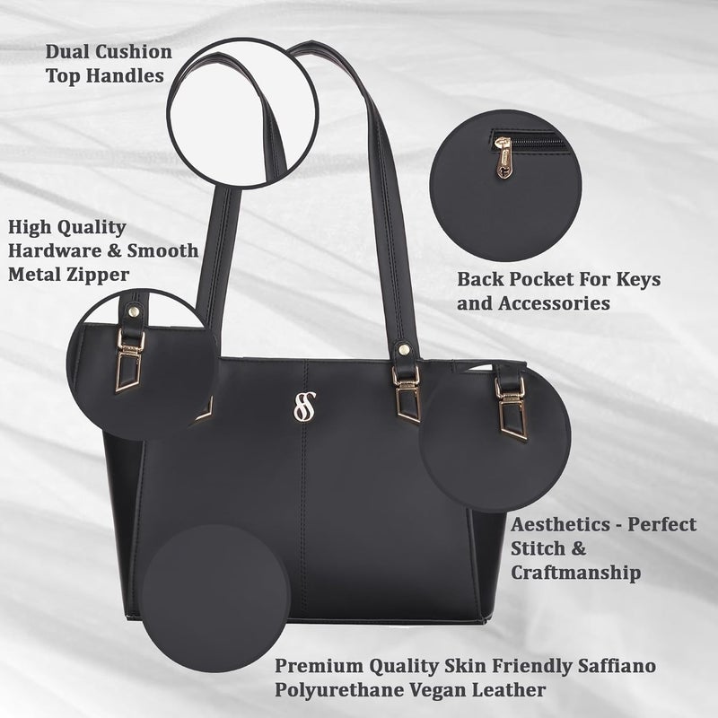 Fostelo Women's Time Square Satchel Tote Handbag for Women | Ladies Purse | Stylish Shoulder Bag | Gift For Women - Image 2