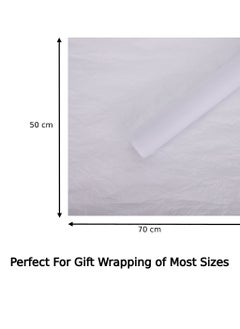Urban Utility 40-Pack of Premium White Tissue Paper Sheets - Large 50 x 70 cm Size, Perfect for Art Projects, Crafts, and Elegant Gift-Wrapping Creations  - Image 2