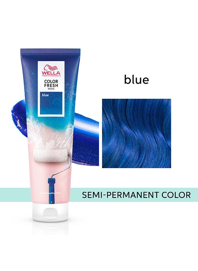 Wella Professionals Color Fresh Mask Shade Blue Hair Color 150Ml - Image 2