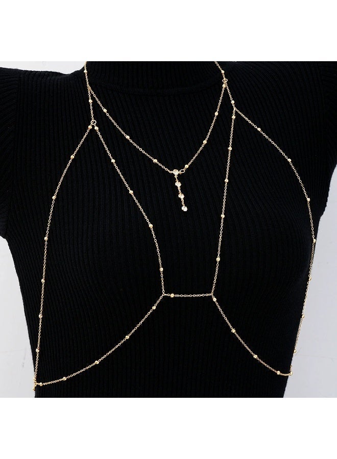 Best-selling niche collar necklace for female influencers on Instagram, versatile chain strap top accessory, matching chain for the back. - Image 3