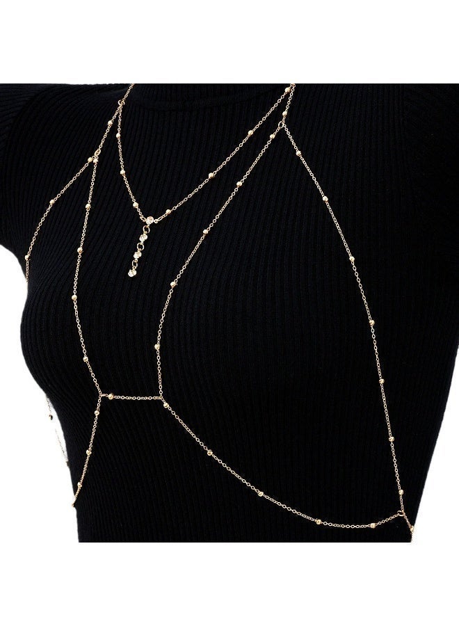 Best-selling niche collar necklace for female influencers on Instagram, versatile chain strap top accessory, matching chain for the back. - Image 2