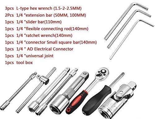 Moolten 40 in 1 Screw Driver Set PCS Automobile Motorcycle Tool Box Set Socket Wrench Hardware Auto Car Repair Tools - Image 4