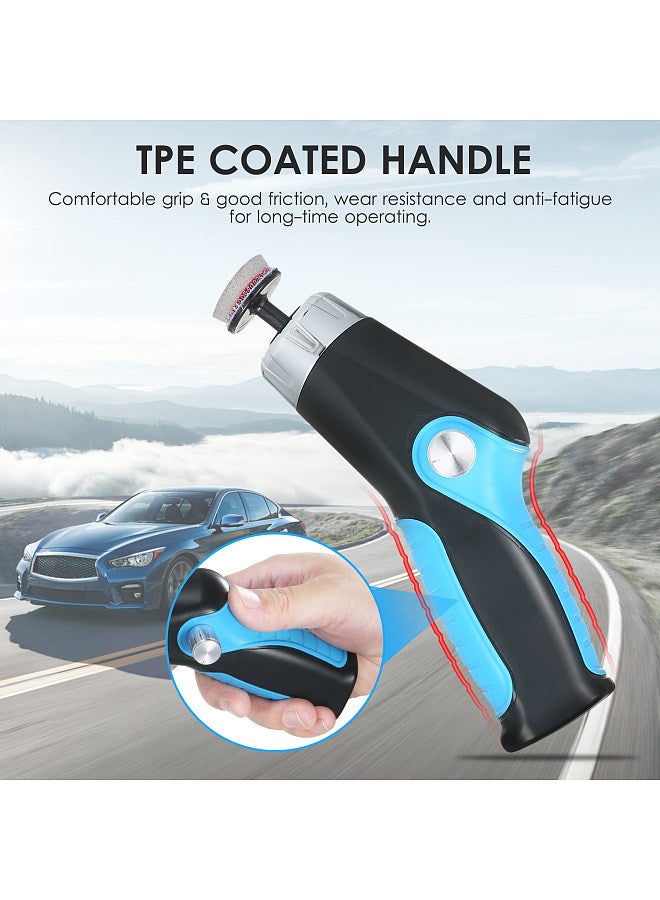 60W Mini Polishing Machine with USB Charging Cable 8500RPM Variable Speed Car Polisher Electric Polisher Cleaning Polishing Waxing Machine Automobile Surface Scratch Repair Tool Scratch Remover  - Image 2