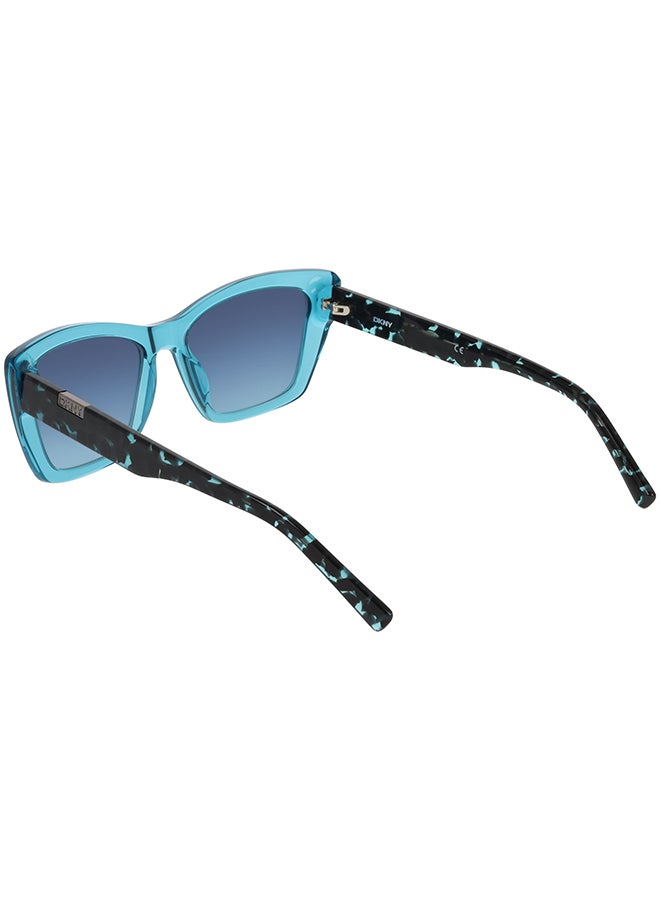 DKNY FULL RIM ACETATE DKNY SUN DK554S 5417 (430) CRYSTAL TURQUOISE - Image 2