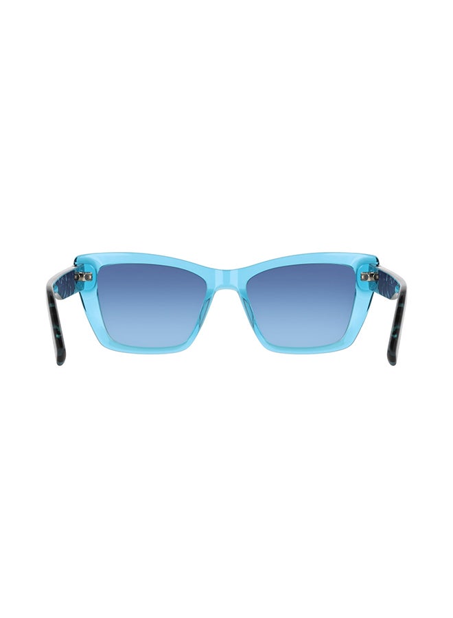 DKNY FULL RIM ACETATE DKNY SUN DK554S 5417 (430) CRYSTAL TURQUOISE - Image 3