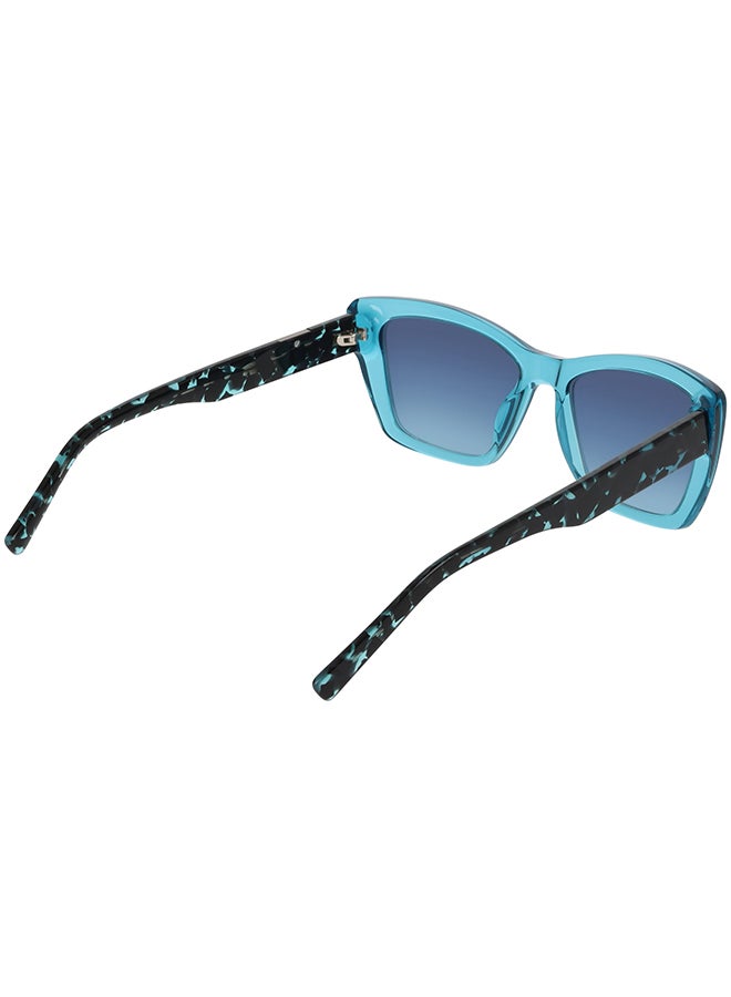 DKNY FULL RIM ACETATE DKNY SUN DK554S 5417 (430) CRYSTAL TURQUOISE - Image 4