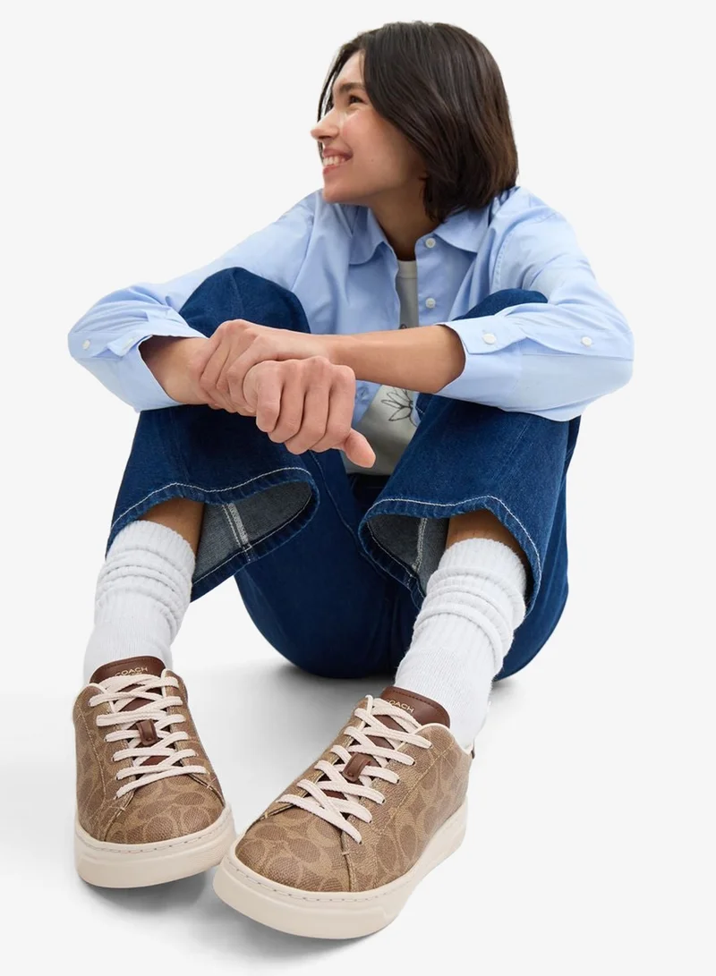 COACH High Line Sneaker In Signature Canvas