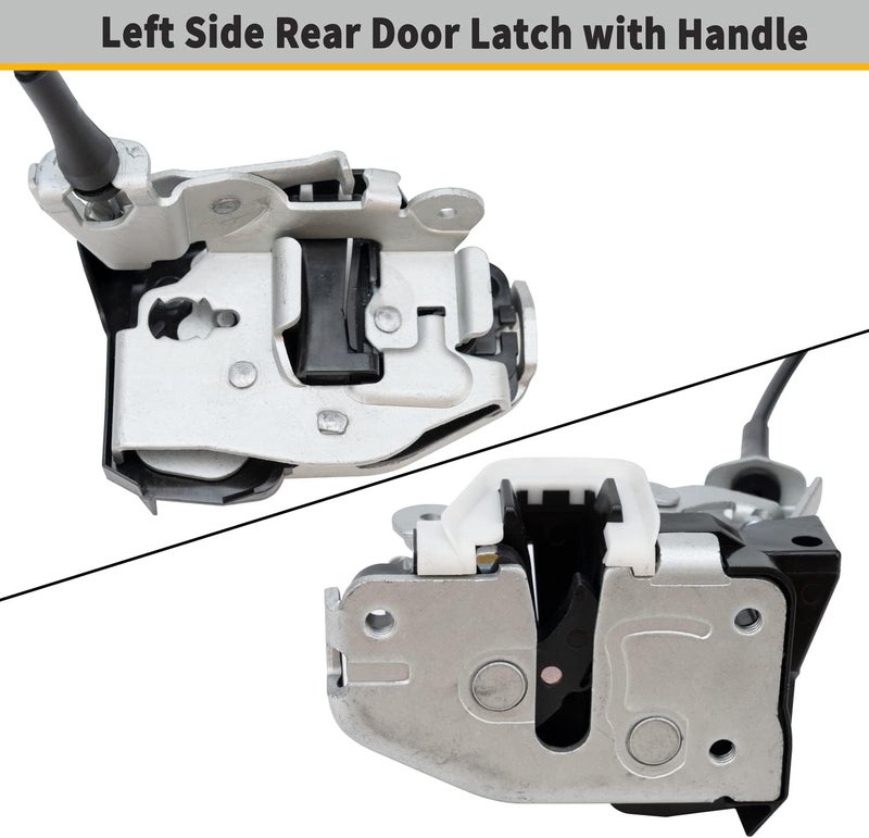 Qagea Rear Door Latch with Handle - Left Driver Side for Ford E-Series (1992-2019) - Image 4