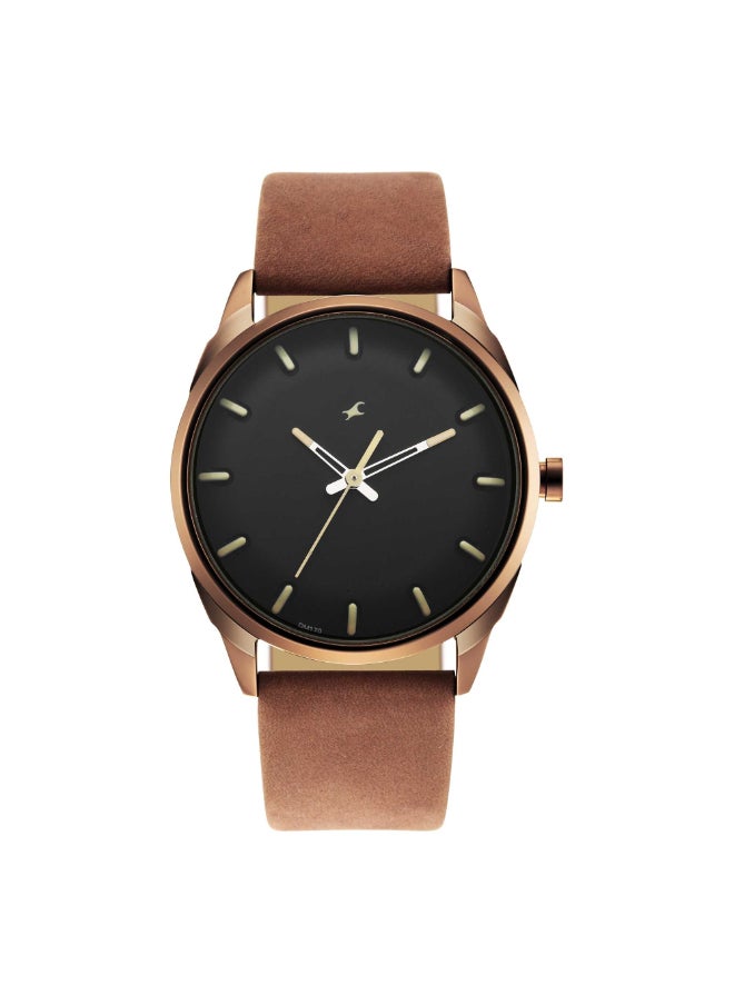 fastrack Fastrack After Dark Analog Black Dial Men's Watch-3273QL01, Black, strap  - Image 1