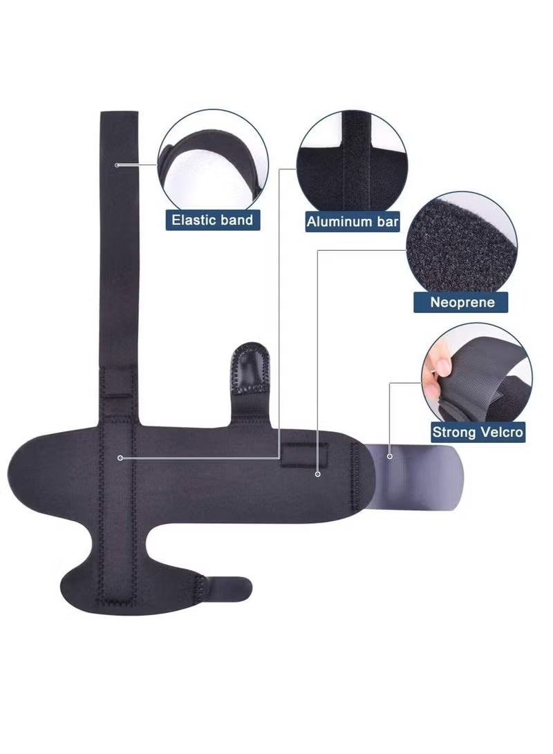 زوج من مشد تصحيح انحراف إبهام القدم للرجال والنساء - دعامة إصبع القدم الكبيرة قابلة للتعديل لتخفيف آلام الورم العظمي، دعم ليلي لتقويم القدم - Image 3