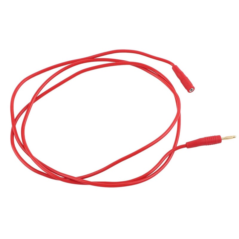 Banana Plug Test Lead Set, 10 Pieces, PVC Brass Electrical Testing Cable 2mm Red - Durable Build, High Conductivity, Ideal for Automotive Diagnostics (Red) - Image 3