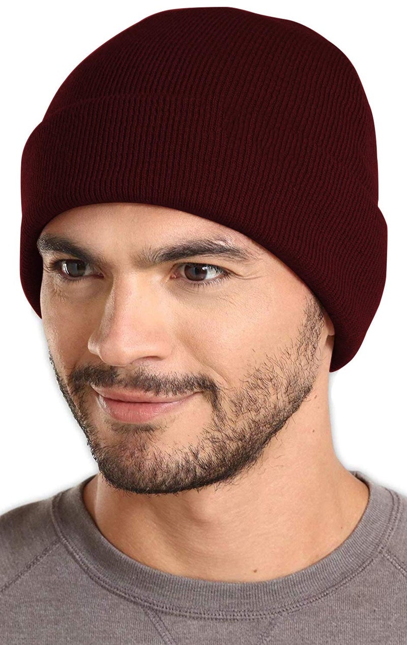 THE BLAZZE 2015 Winter Beanie Cap for Men and Women Pack Of 3 (Pack Of 3, Black,DarkGrey,Maroon) - Image 3