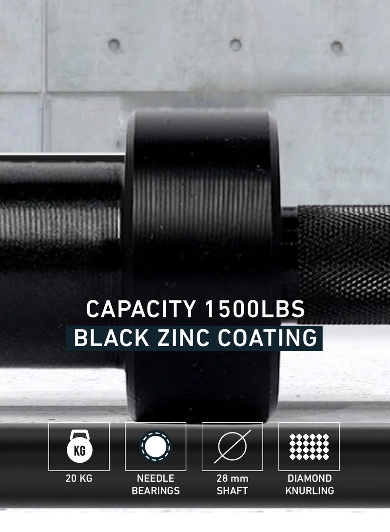 CHAMP KIT Black Zinc Sabre Bar - High Tensile Iron Gym Barbell for Weightlifting, CrossFit, and Bodybuilding - Image 3
