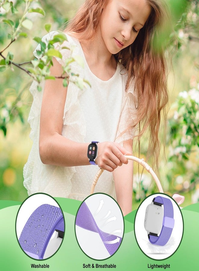 ZOOROO 3 Pack Splash-Proof Stretchy Nylon Watch Bands Compatible with Gizmo Watch 3 2 1/Gabb Watch 3e 3 2 1/SyncUP Kids Watch 2 1, 20mm Soft Replacement Kids Strap with Magnetic Buckle for Kids Boys Girls - Image 3