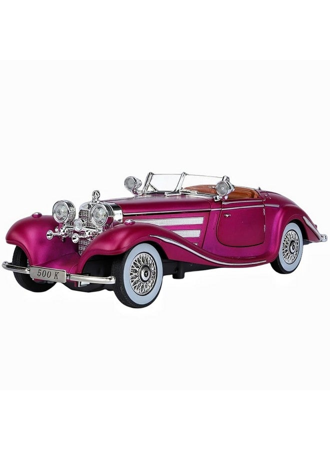 DEUSON ECOM 1:24 Diecast Vintage Toy car for Kids Die Cast Metal Car Light Sound Pull Back Openable Door - Image 1