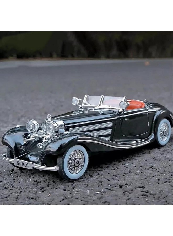 DEUSON ECOM 1:24 Diecast Vintage Toy car for Kids Die Cast Metal Car Light Sound Pull Back Openable Door - Image 5