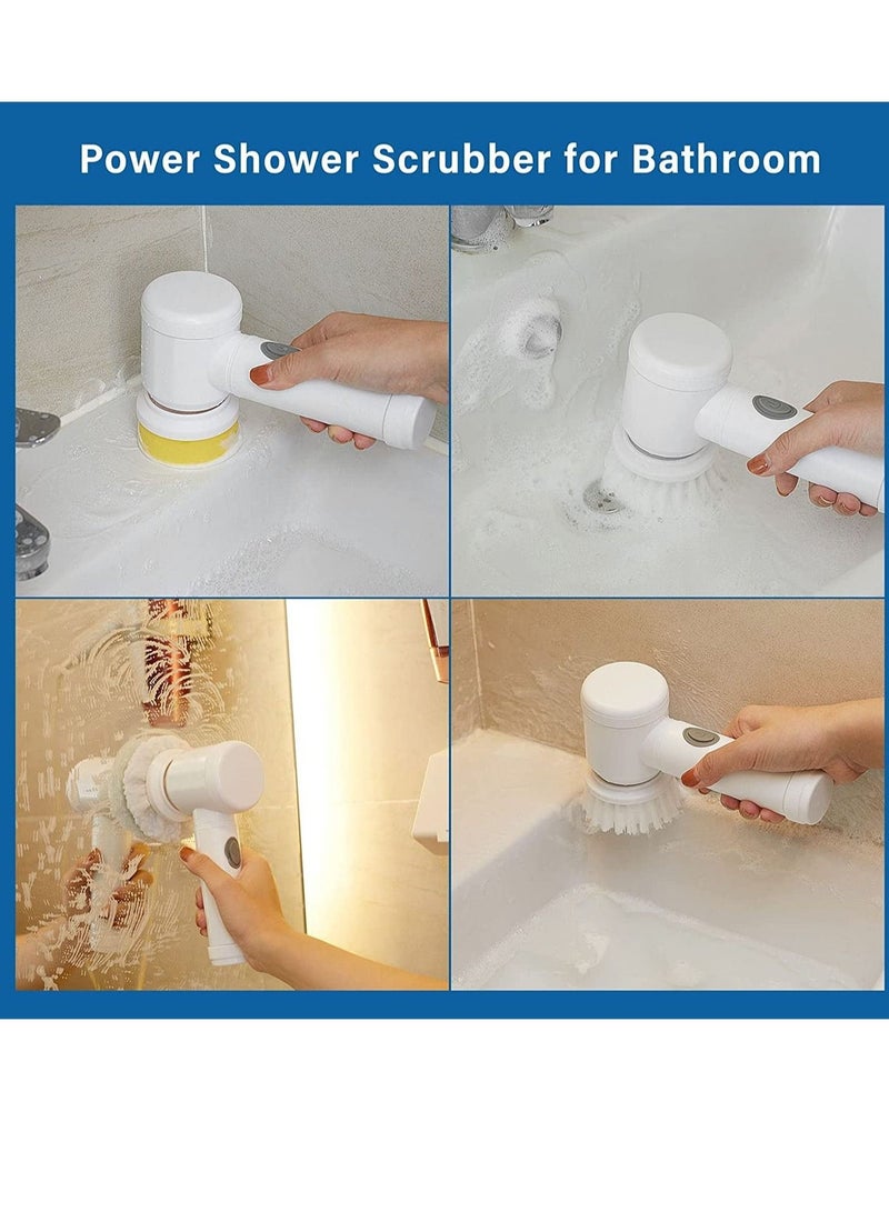 Electric Spin Scrubber Electric Cleaning Brush with 3 Brush Heads Cordless Portable Scrub Brush Handheld Shower Scrubber Suitable for Bathroom/Tiles/Floor/Bathtub - Image 3