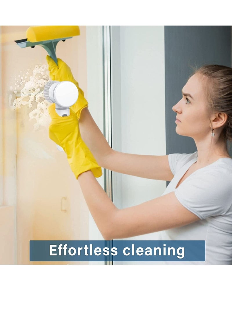 Electric Spin Scrubber Electric Cleaning Brush with 3 Brush Heads Cordless Portable Scrub Brush Handheld Shower Scrubber Suitable for Bathroom/Tiles/Floor/Bathtub - Image 2