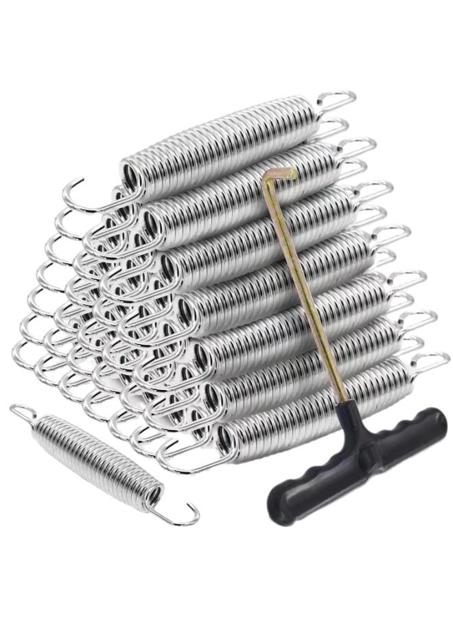 16 trampoline springs, 4-inch children's trampoline replacement springs, trampoline accessories, stainless steel trampoline springs - Image 1