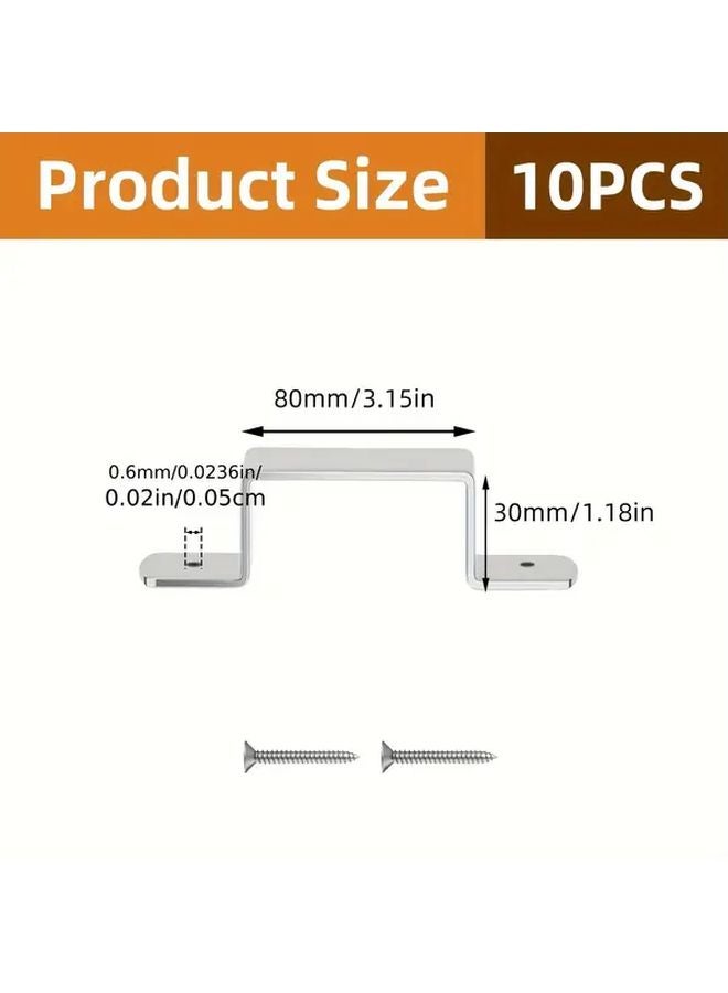 Galvanized Steel Fence Post Safety Bracket 90x30mm For 4 Inch Concrete Wooden Piers - Image 3