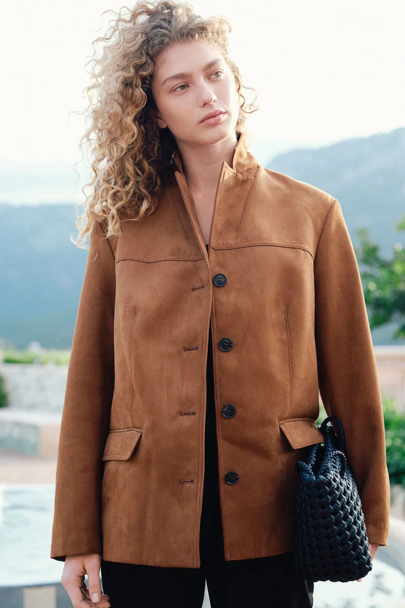 H&M Flared crease-leg trousers