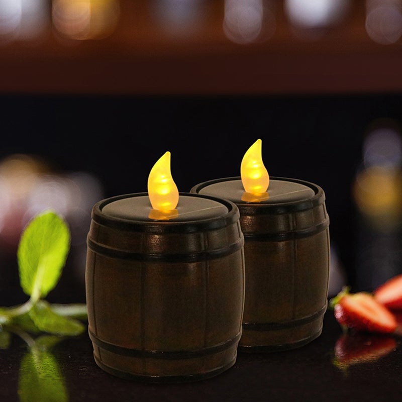 Solar Powered Candle Tealight Solar Fake Candle Light for Outdoor - Image 4