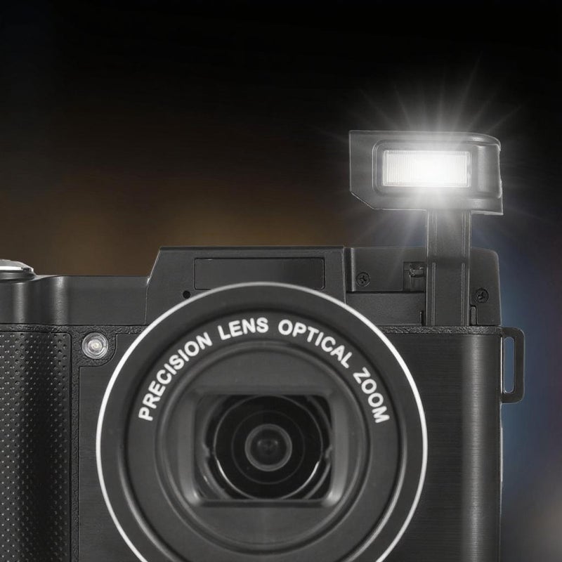 CD-R5 4K Digital Camera Digital Video Camera Camcorder 48MP 3.0 Inch IPS Foldable Screen 5X Optical/ 8X Digital Zoom Auto Focus Built-in Flash with 2pcs Batteries Shoulder Strap for Vlogging - Image 4