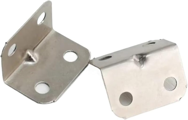 200PCS L Shaped Corner Brackets Metal Angle Bracket Furniture Hardware Shelf Support - Image 1
