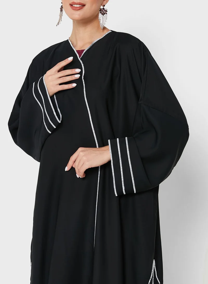 Khizana Embellished Detail Abaya