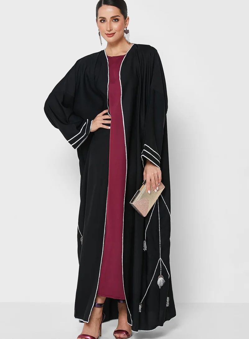 Khizana Embellished Detail Abaya