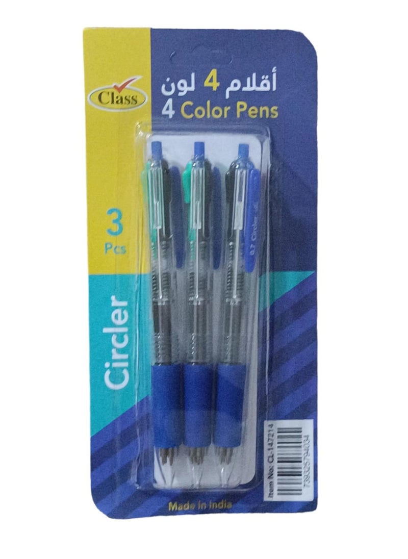 class 3-piece-multicolor-ballpoint-pen- 4-in 1  - Image 1