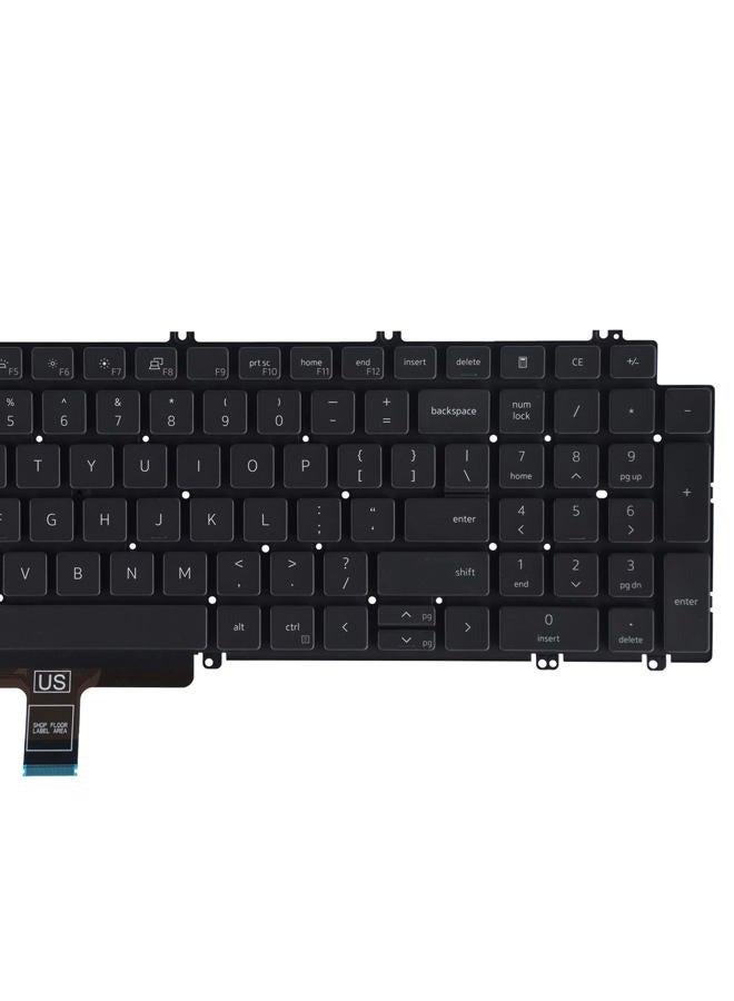 SUNMALL Replacement Keyboard Compatible with Dell Latitude 5520 5521 Precision 3560 3561 with Backit - Image 5