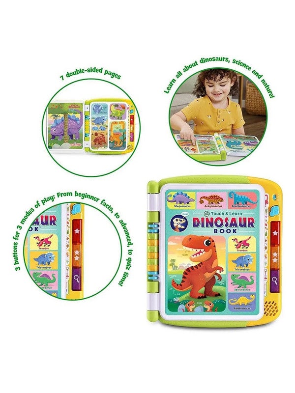 LeapFrog Touch & Learn Dinosaur Book - Bilingual English & Arabic Interactive Book, Teaches Letters & Dinosaurs - Image 3
