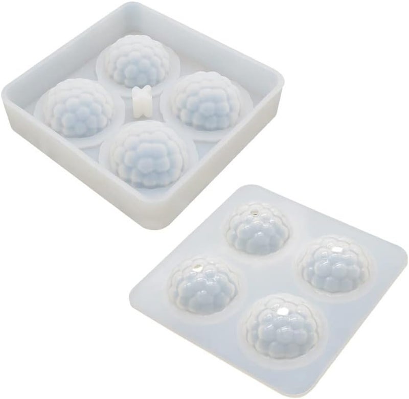 mostsom Silicone Mold Baking Pan Non-Stick Baking Pastry Chocolate Cake Dessert DIY Decoration Tools (Raspberry X_4.8x4.8x0.18 inch) - Image 4