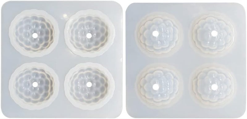 mostsom Silicone Mold Baking Pan Non-Stick Baking Pastry Chocolate Cake Dessert DIY Decoration Tools (Raspberry X_4.8x4.8x0.18 inch) - Image 3
