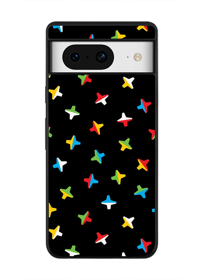 Stylizedd - Rugged Black Edge case for Google Pixel 8, Custom Slim fit Flexible Anti Drop Thin Phone Case Cover - Twofaced Ex's - Image 1