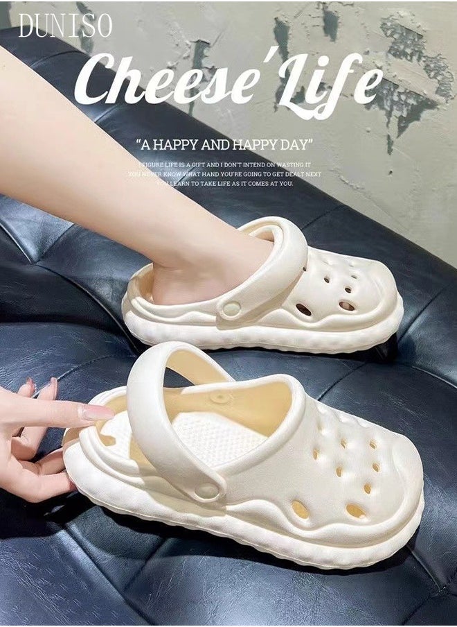DUNISO - Women's Crocs clogs Sandals Bath Slippers Quick Drying Slide Sandal Non-Slip Soft Shower Slippers Spa Bath Pool Gym House Slippers Beach Sandals for Indoor & Outdoor - Image 1