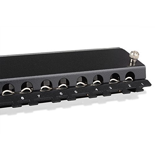 Cable Matters Rackmount or Wall Mount 24-Port Shielded RJ45 Patch Panel with Jack Shutter - Image 4