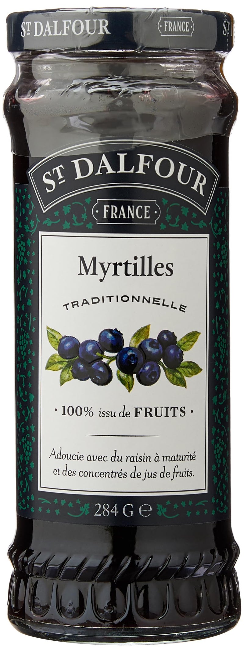 St.Dalfour St. Dalfour Blueberry Fruit Spread - 10oz - 100% from Fruit, No Artificial Ingredients, Non-GMO, No Cane Sugars, All Natural, Made in France - Image 4