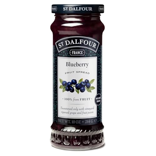 St.Dalfour St. Dalfour Blueberry Fruit Spread - 10oz - 100% from Fruit, No Artificial Ingredients, Non-GMO, No Cane Sugars, All Natural, Made in France - Image 1