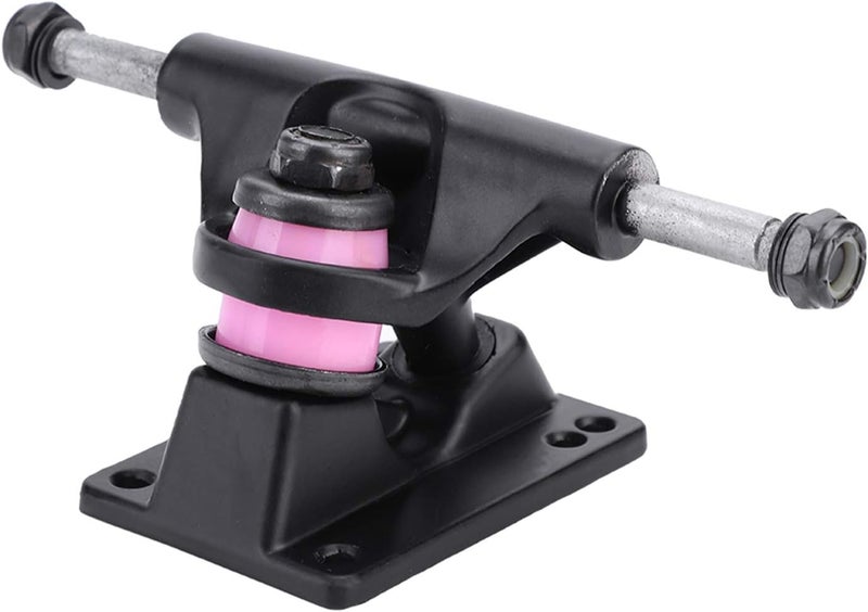 Skateboard Trucks, 2pcs 3.25inch Aluminium + Mg Alloy Longboard Skatebaord Accessory Outdoor Supply(Black) - Image 5