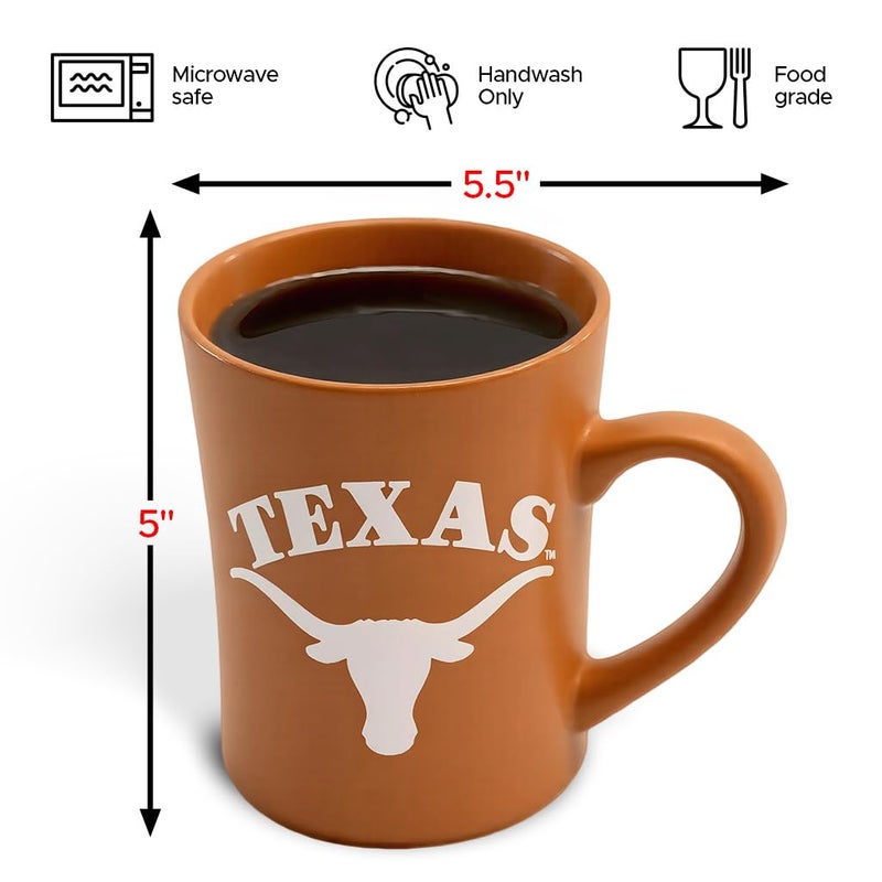 RFSJ Texas Longhorns Ceramic 16oz Sculpted Mug â€“ Official Team Logo Coffee Cup â€“ Handwash Recommended â€“ Individually Boxed - Image 3