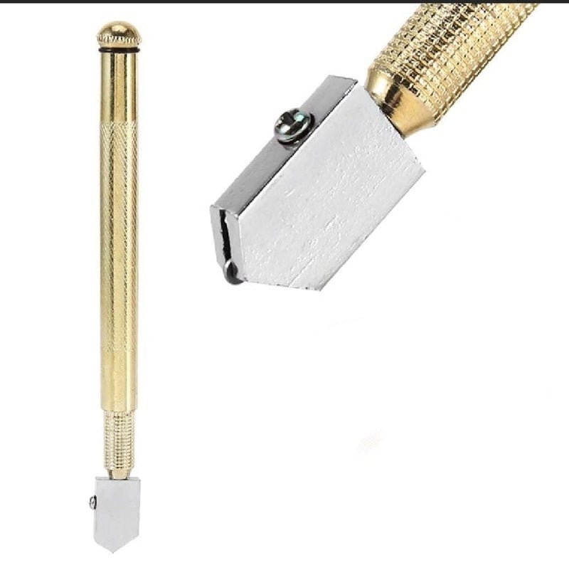 Professional Glass Cutting Tools - Colorful Metal Handle Pencil Style Glass Cutter (Multicolor)