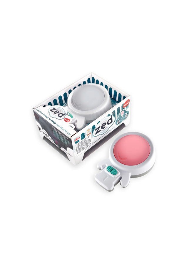 Rockit Zed Vibration Baby Sleep Aid with Calming Red Night Light - Place on Any Mattress - Suitable for Baby Cribs, Moses Baskets, Cots and Beds - 6 Soothing Vibration Settings - White - Image 1