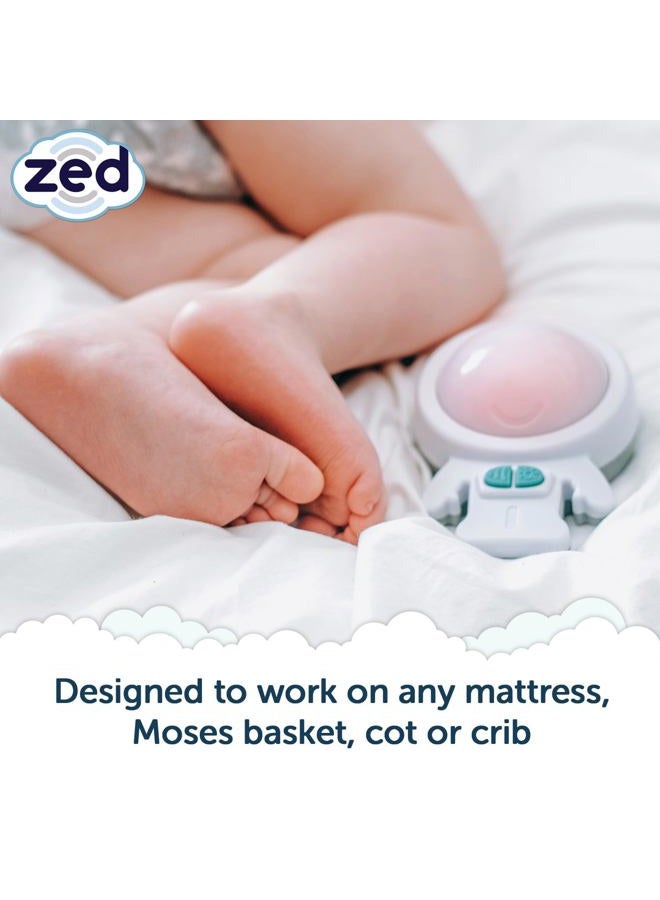 Rockit Zed Vibration Baby Sleep Aid with Calming Red Night Light - Place on Any Mattress - Suitable for Baby Cribs, Moses Baskets, Cots and Beds - 6 Soothing Vibration Settings - White - Image 5