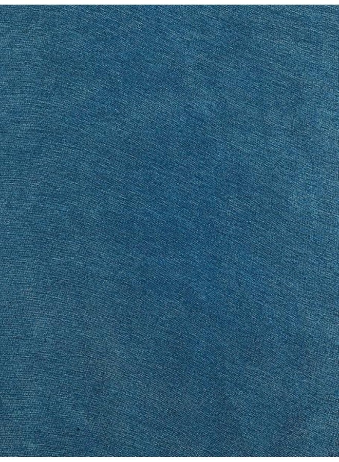 Dark Cerulean Jersey Stretch Shailah Hijab – Soft and Versatile Muslim Scarf and Shawl - Image 4