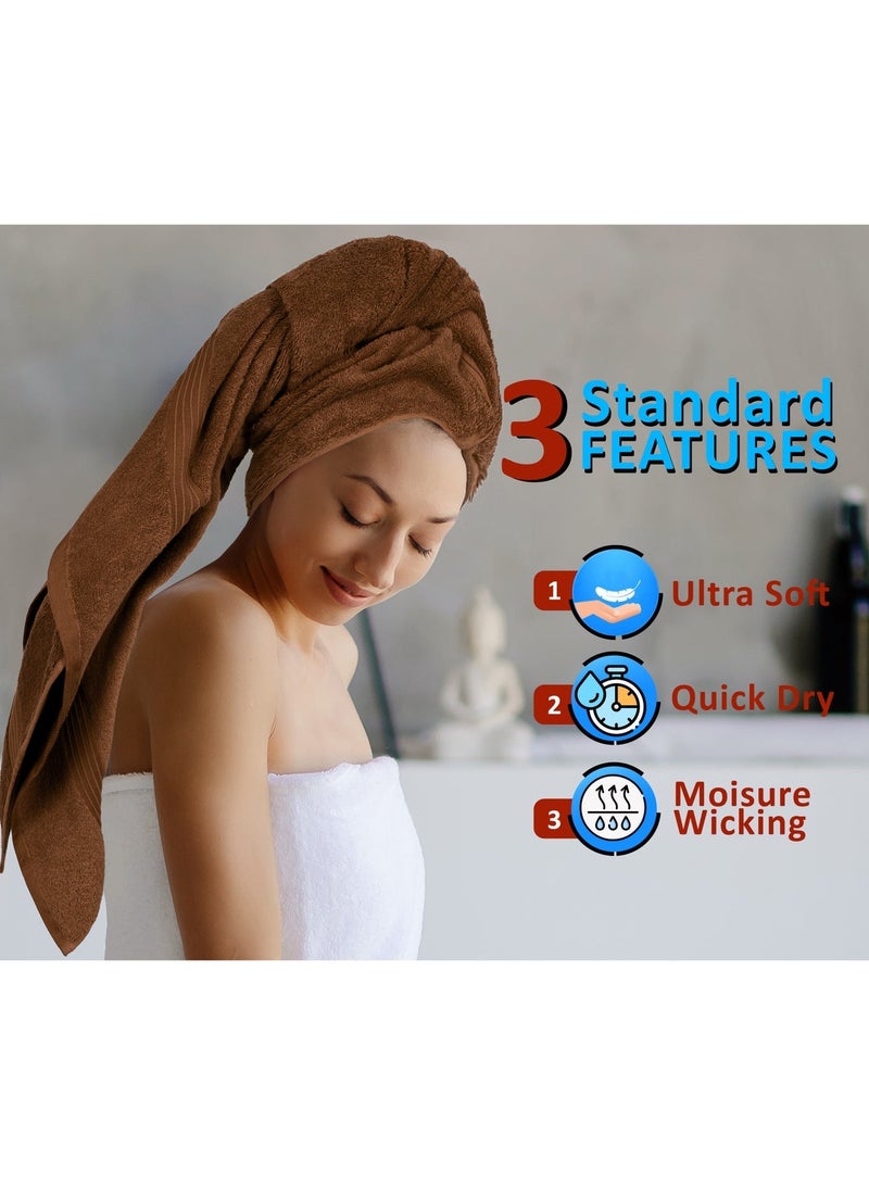 بليس كاسا مجموعة مناشف بليس كاسا مكونة من 8 قطع؛ منشفتا حمام ومنشفتا يد و4 مناشف - 550 جرام لكل متر مربع 100% قطن ممشط سريع الجفاف وفوط حمام سميكة عالية الامتصاص - جودة فندقية ناعمة للحمام والمنتجعات الصحية - Image 3