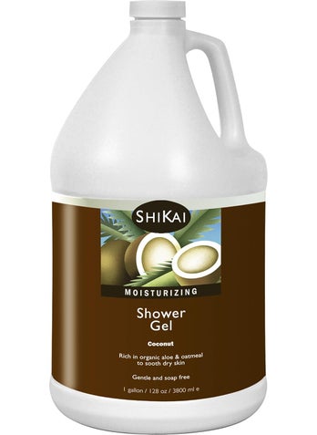 ShiKai Daily Moisturizing Shower Gel Coconut 1 Gallon  Gentle SoapFree Formula  with Aloe Vera  Oatmeal for Soft Healthy Skin  Dry Skin Relief